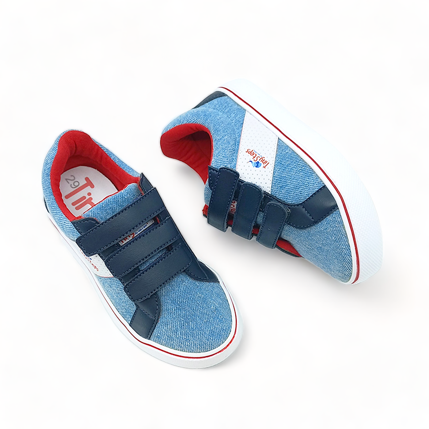 Tenis Niños Santi Jean Azul y Blanco