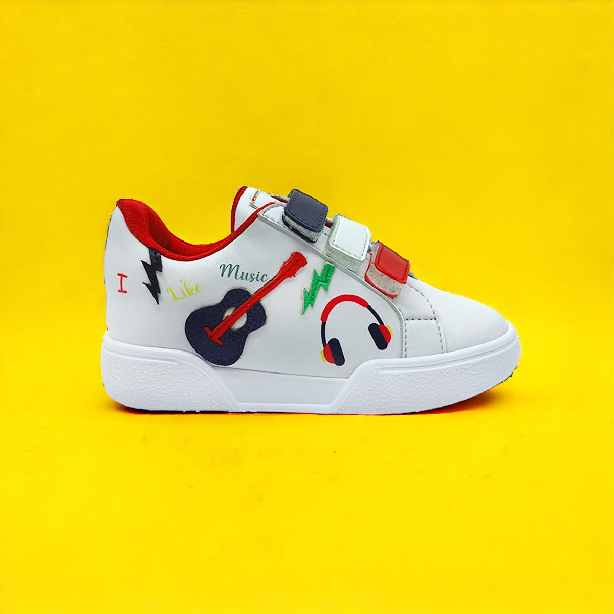 Zapatos Niños Camilo Blanco Azul y Rojo