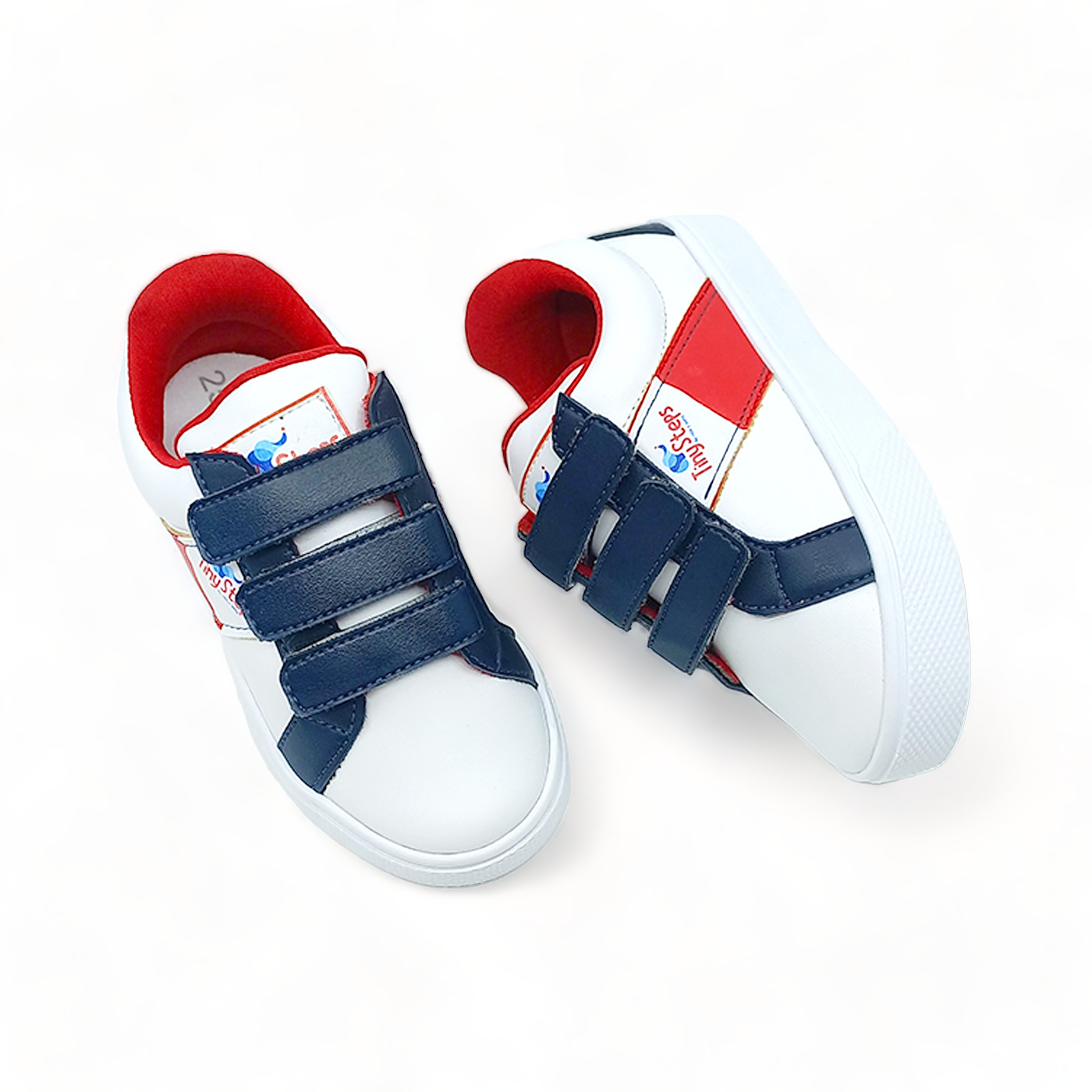 Tenis Niños Tommy Blanco Azul y Rojo